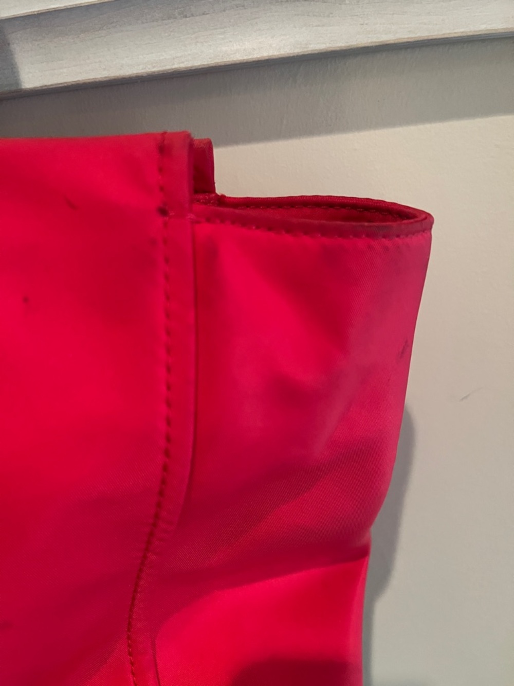 kate spade Bright Red Nylon Tote with Black Handles - Picture 6 of 13